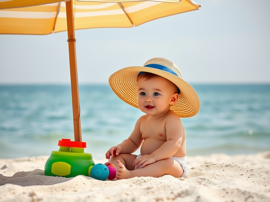 Cum protejăm bebelușul de soare: loțiuni, pălării și umbră