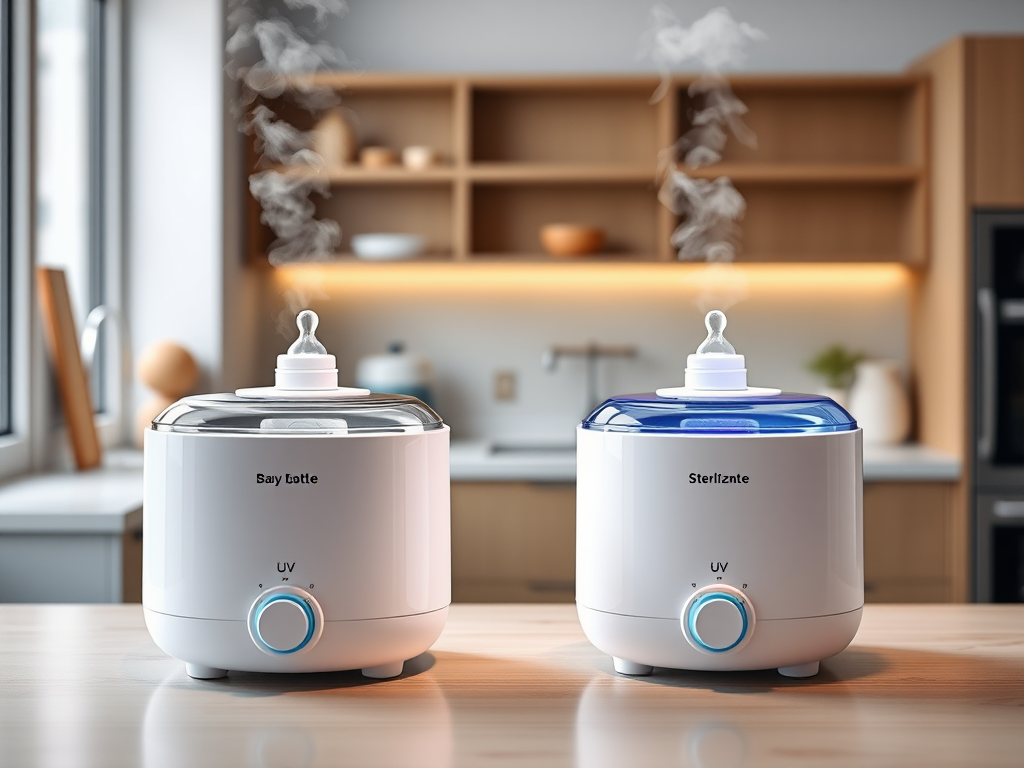 Cum alegi un sterilizator de biberoane: cu abur sau UV?