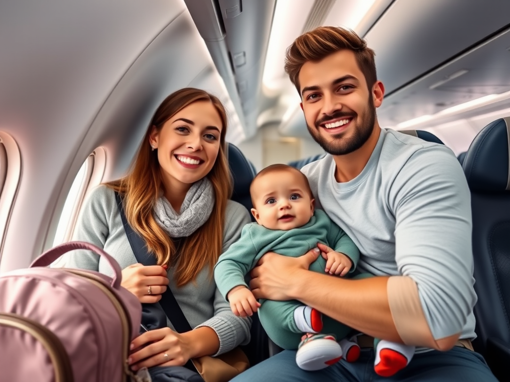 Călătoria cu avionul alături de un bebeluș: kit de supraviețuire