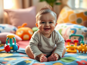 Când este pregătit bebelușul să stea în funduleț singur?